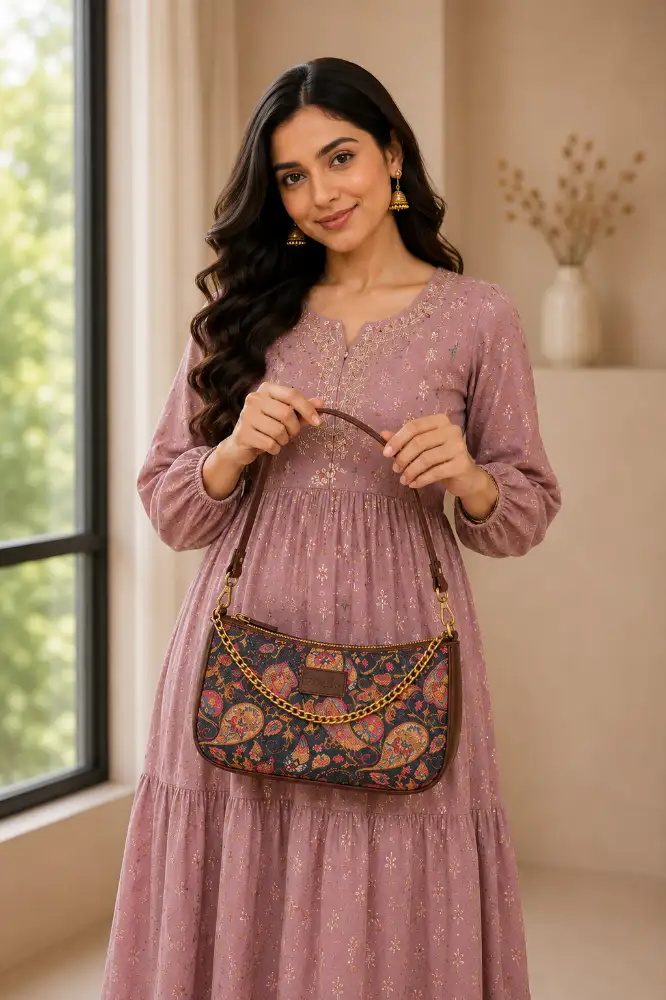 Women's Handcrafted Vegan Leather Casual Mini Shoulder Bag